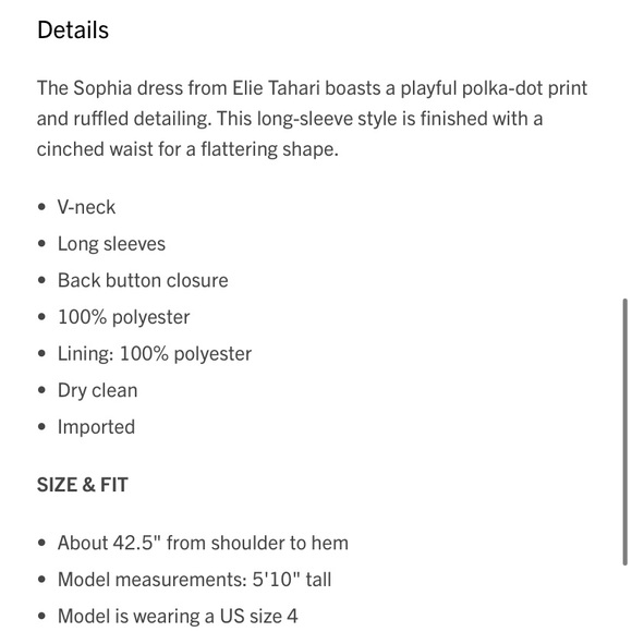 Elie Tahari NWT dress - Picture 6 of 7